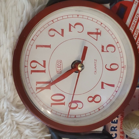 Vintage Eleco Nostalgia Quarts 50's Diner Juke Box Ice Cream Parlor Clock 3D - Picture 3 of 10